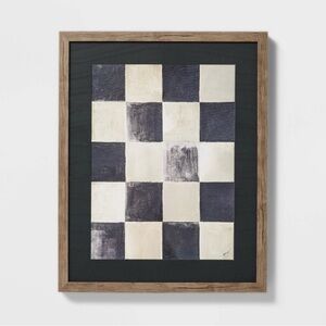 16" x 20" Checkerboard Framed Wall Art - Threshold™ Studio McGee
